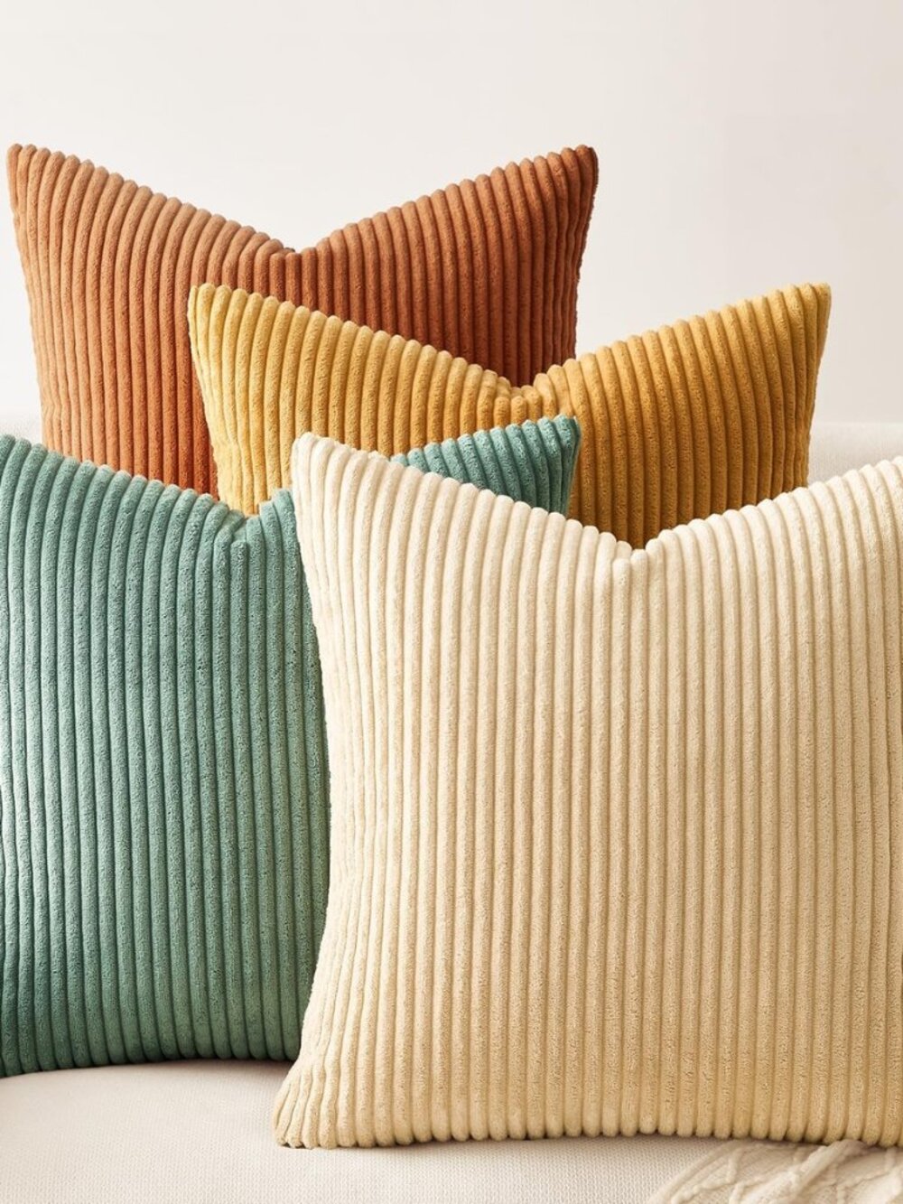 Decorative Throw Pillow Covers Cushion Cases, Set of 4 Soft Velvet Modern